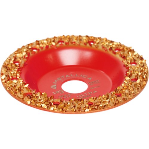 Чашка твердосплавная шлифовальная METALLICA Ultra 125х22,2 мм #14, плоская, по дереву   900994