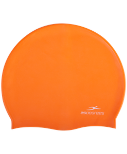 Шапочка для плавания Nuance Orange, силикон, детский