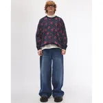 Свитер БИЧ Цветы синий