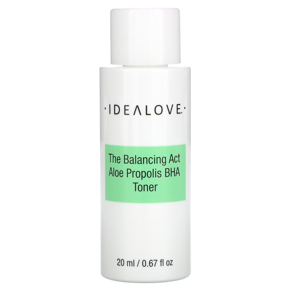 Idealove, The Balancing Act, тонер с алоэ, прополисом и БГА, пробник, 20 мл (0,67 жидк. унции)