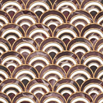 Золотые волны. Абстрактный коричневый узор 2