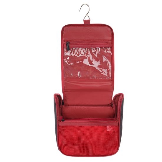 Несессер Torber, дорожный, чёрный/бордовый, полиэстер 300D ткань катионик, 20 х 18 х 8 см