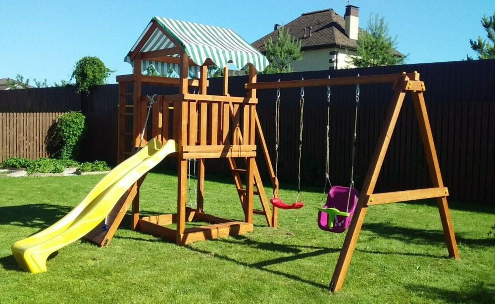 Детская площадка Савушка Мастер 5 (Махагон)