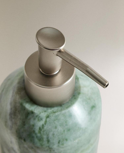 ZARA HOME МРАМОРНЫЙ ДОЗАТОР МЫЛА, ЗЕЛЕНЫЙ