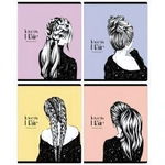 Тетрадь А5 48л. клетка "Модно и стильно", выб. лак. (BG)