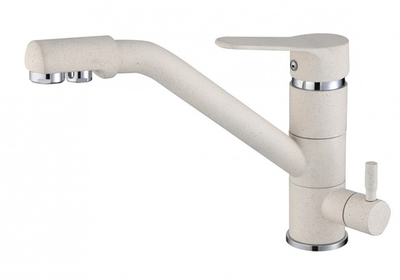 15001-F1 Смес. для кухни под филт. низ. (МОЛ. БЕЛ.) ViEiR (10/1шт)