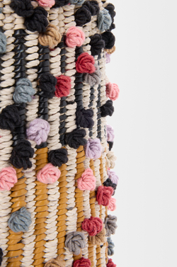 Loewe x Albers Сумка-корзинка плетеная из кожи, разноцветный
