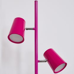 ULM-T600 2х6W-4500K-DIM RED Торшер напольный светодиодный. 2х6W. Сенсорный выключатель. Диммер. Красный. ТМ Uniel