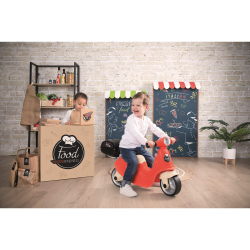 Детская каталка-скутер Smoby 721007 ретро с багажником для малышей от 18 месяцев — фото 5