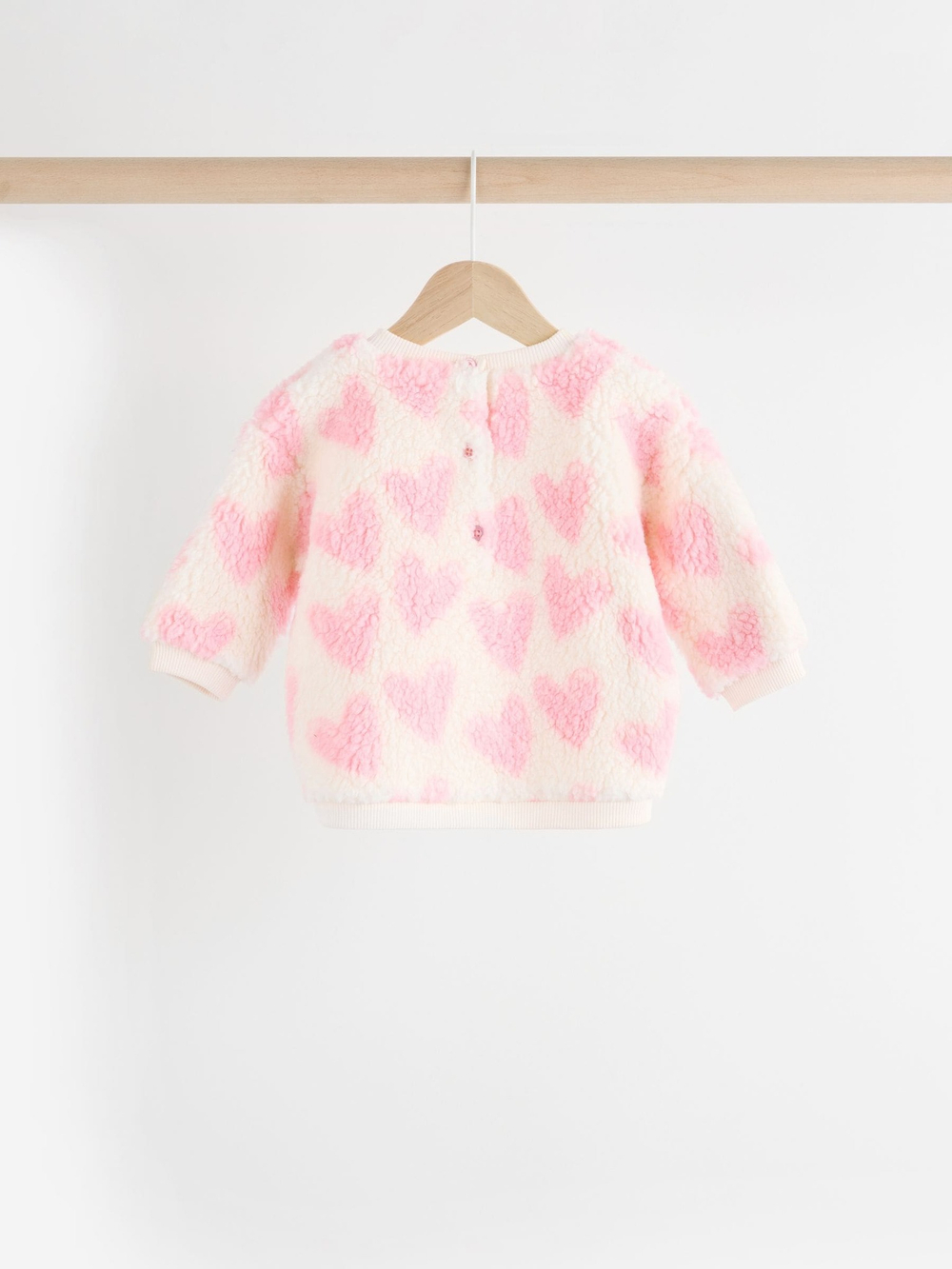 Толстовка флисовая и легинсы в комплекте для малышей Next 904-512, Розовый