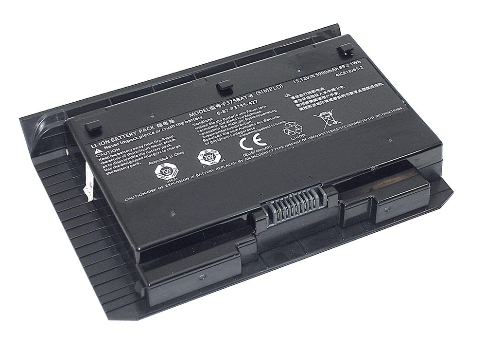 Аккумуляторная батарея для ноутбукa Clevo 6-87-P375S-4274 (P375BAT-8 ) 15.12V 5900mah
