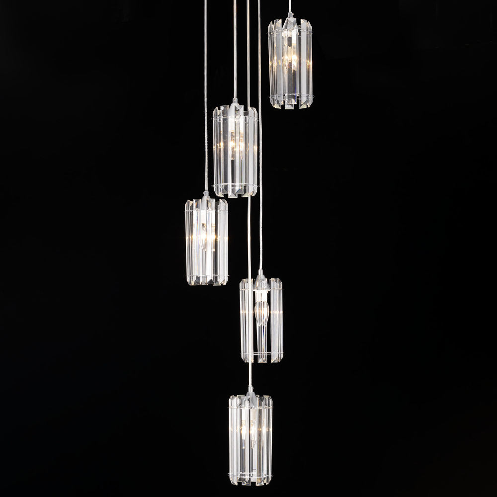 Citilux Джейн CL306051 Хрустальный подвесной светильник Хром
