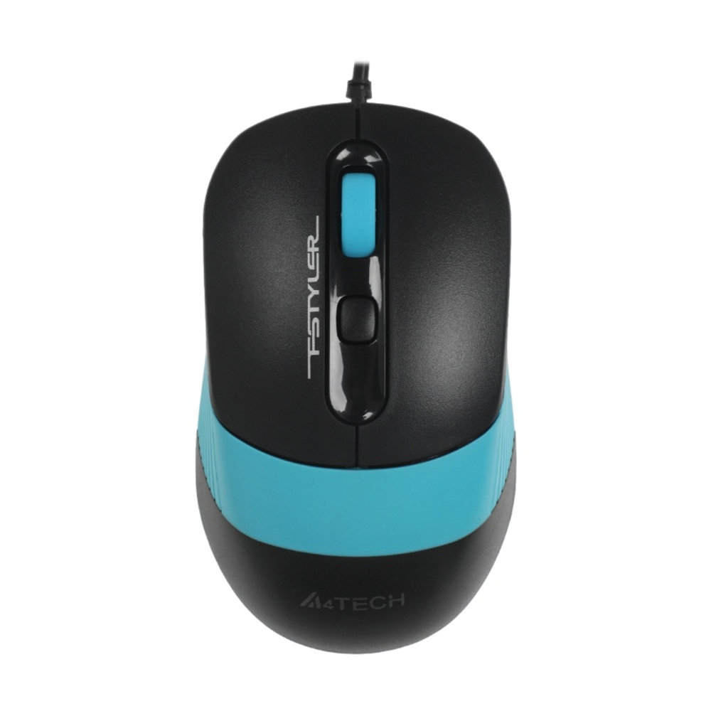 Комплект (клавиатура + мышь) A4Tech Fstyler F1010, черный/синий USB (мембранная)
