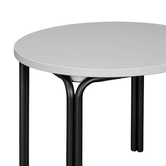 Столик кофейный ror, Ø50 см, черный/серый