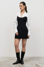 Платье корсетное мини