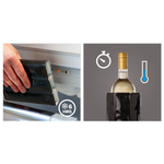 Набор из 2-х охладительных рубашек для вина и шампанского, платина, Wine & Champagne Cooler Classic Vacu Vin