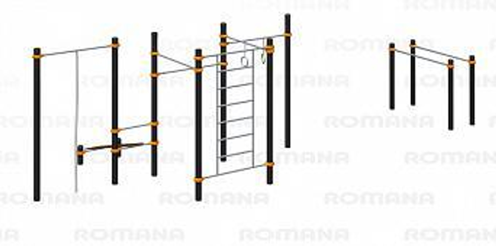 Спортивный комплекс Romana 501.39.01 для уличной площадки