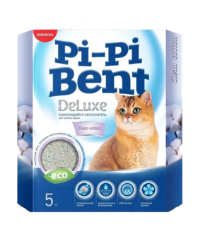 Пи-пи Бент Делюкс Эко Комкующийся Хлопок 5кг.