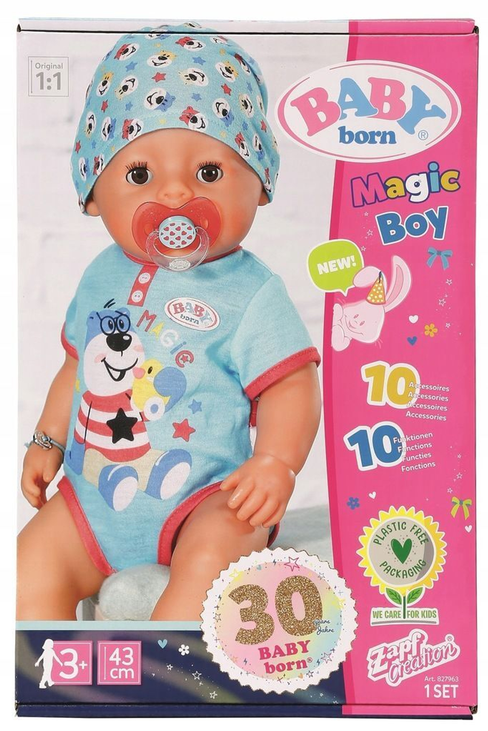 Кукла Zapf Baby born - Интерактивная кукла Мальчик Soft Touch Magical Boy  43 см - Беби борн 827963 купить в Москве | Доставка по России.