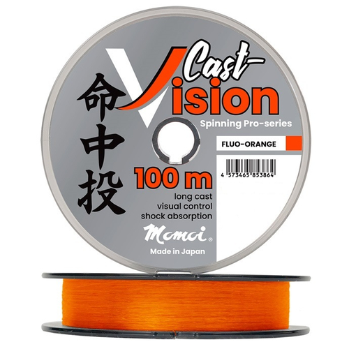 Леска Cast Vision 0,330 мм., 11,6 кг, 100 м, флуоресцентно-оранжевая