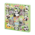 Наклейки стикеры Basir, серия "Панда", размер 16,5*16,5 см, 4 листа