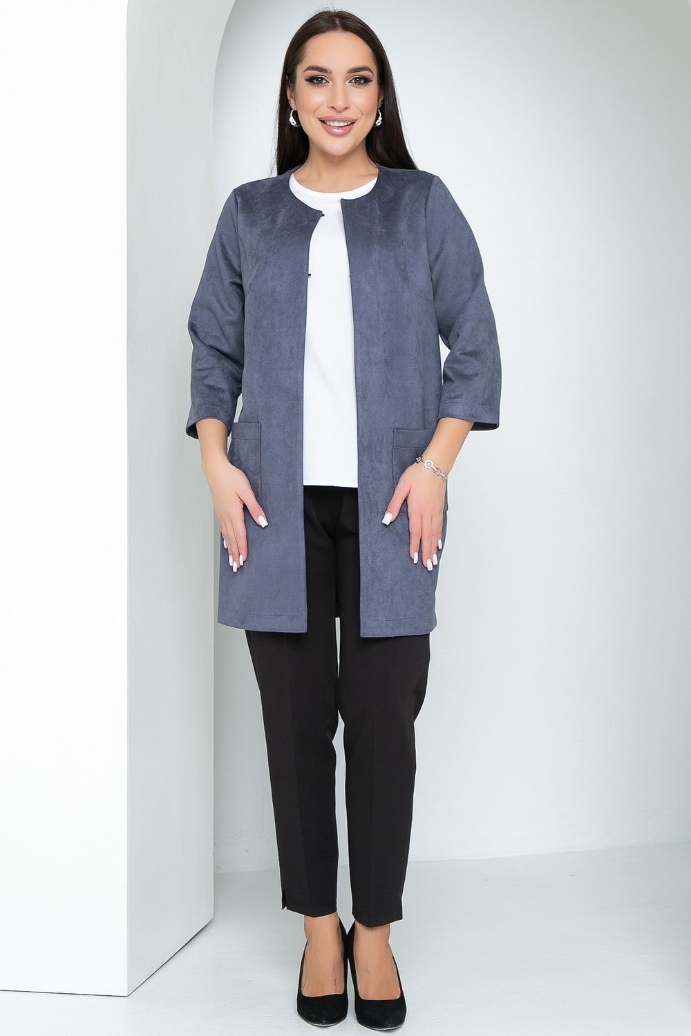 Кардиган Лайма (замша, грей) Diolche (Акция)