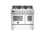 Варочный центр Bertazzoni, 6 конфорок, 2 электрических духовых шкафа, 90 см Оранжевый