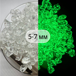 СТЕКЛЯННАЯ КРОШКА ЛЮМИНЕСЦЕНТНАЯ С БЛЕСТКАМИ 5 фракция