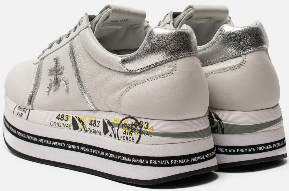 Premiata Beth 4517 серые с серебром