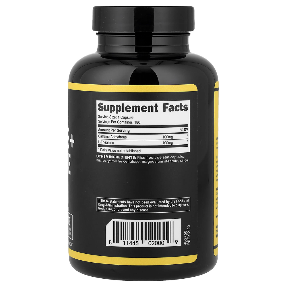 Primaforce, Caffeine + Theanine, 180 Capsules
