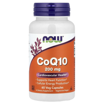 Now Foods CoQ10 200mg 60 Veg Сapsules , Коэнзим Ку-10