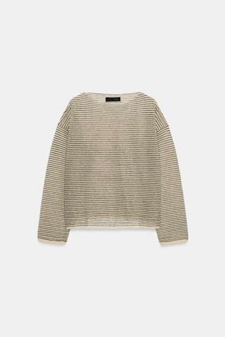 ZARA ТОНКИЙ ДЖЕМПЕР В ПОЛОСКУ, ПОЛОСКИ