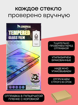 Защитное стекло для OnePlus 13 с вырезом под отпечаток пальца Unipha Full Glue 3D GLASS