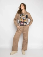 Спортивный костюм утепленный с капюшоном