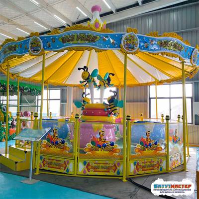 Аттракцион кружки «Медовая карусель» 5 чашек, 10 мест, 10×10×5 м