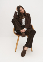 Лоферы // Ivana // Chocolate // Fluffy