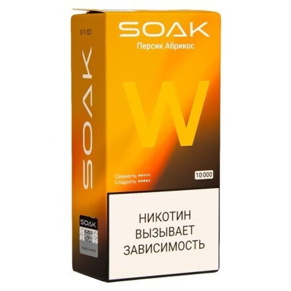 Купить Одноразовый Pod Soak W - Peach Apricot (10000 затяжек)