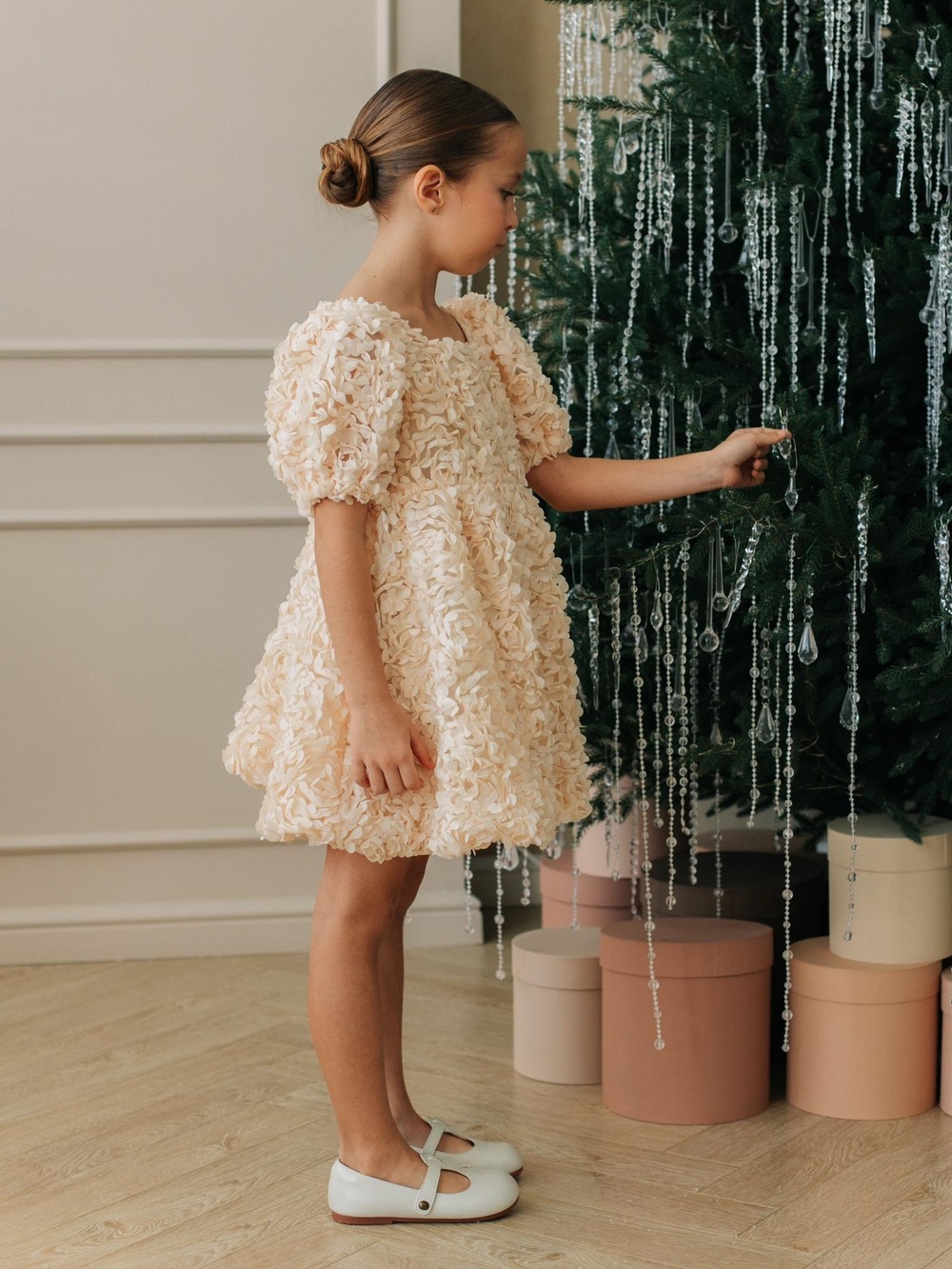 Платье "Camellia" Молоко