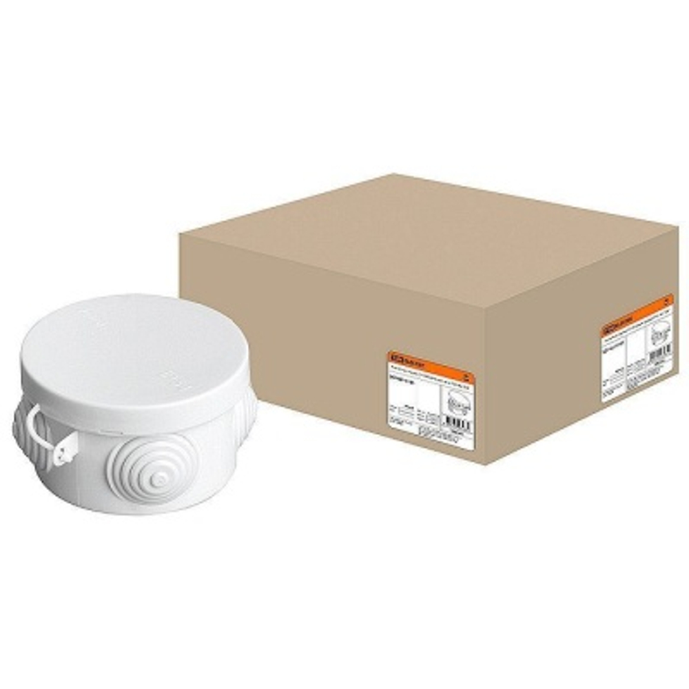 Коробка распаячная ОП D65х40мм 4вх IP54 TDM