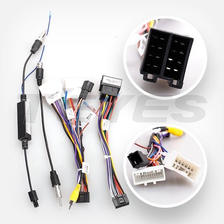 Комплект рамки с разъёмами 9" Lada Largus 2012-2021 - Car-Smart 7069