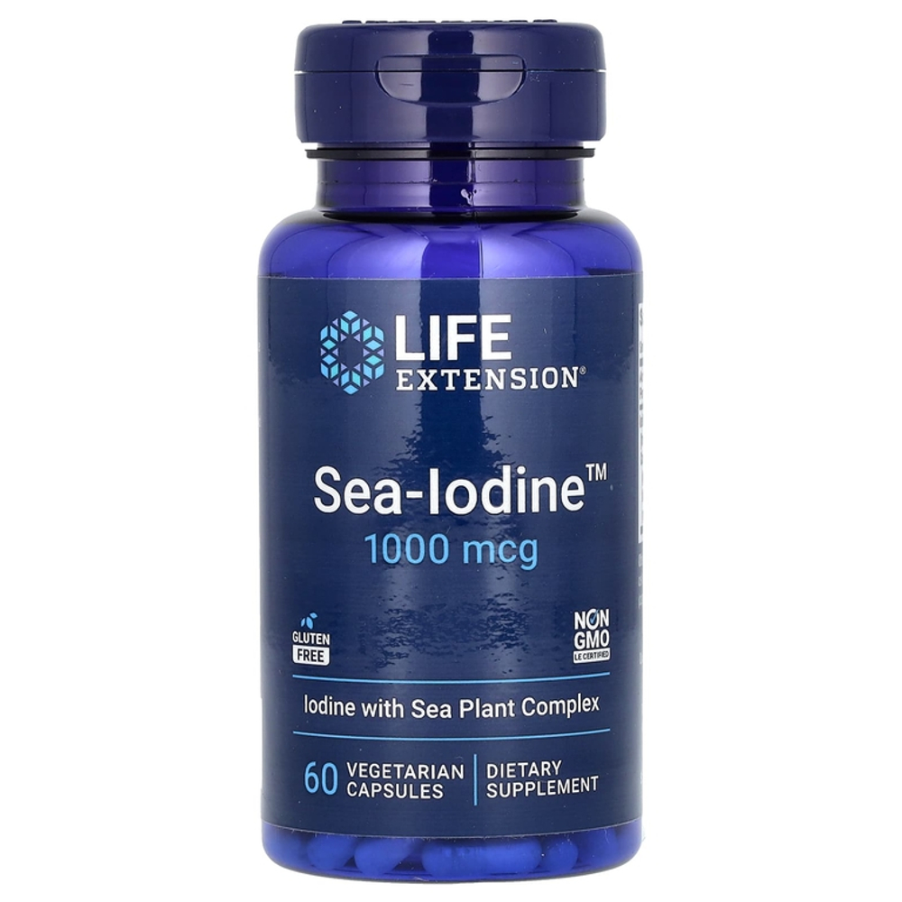 Life Extension Sea-Iodine 1000 мкг 60 вегетарианских капсул