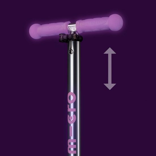 Самокат Maxi Micro Deluxe Glow LED Purple