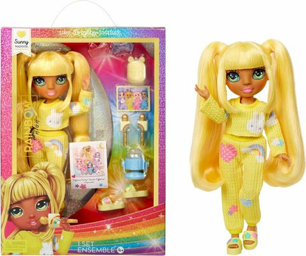 Кукла Rainbow High Junior PJ Party - Модная кукла Санни в желтой пижаме - Рейнбоу Хай 503682