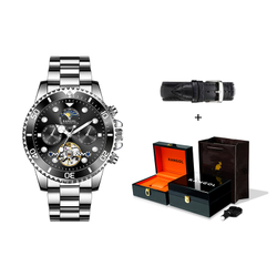 KANGOL Diver Green Water God Automatic Mechanical Movement Stainless Steel Watchband Watch Men"s Watches