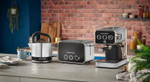 Кофеварка рожковая Russell Hobbs 26450-56 чёрный + Электрический чайник 26420-70