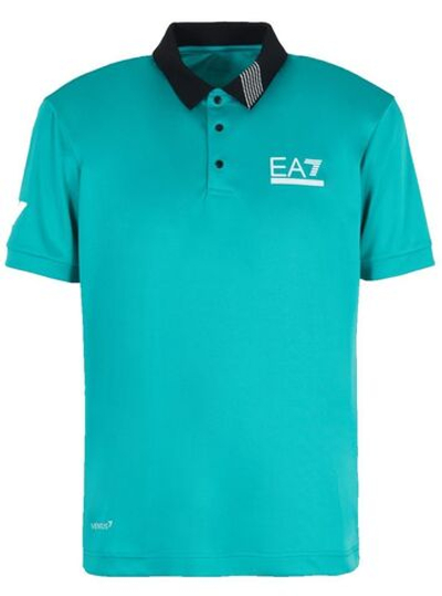 Теннисное поло EA7 Man Jersey Polo Shirt - Green