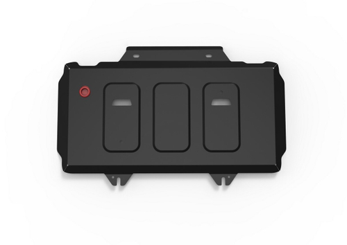 Защита переднего дифференциала АвтоБроня для Changan Hunter Plus 2023-н.в., сталь 1.8 мм, с крепежом, штампованная, 111.08919.1