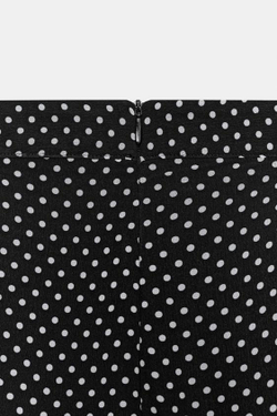 ZARA БРЮКИ В ГОРОШЕК С ЗАЩИПАМИ — ZW COLLECTION, ЧЕРНЫЙ/БЕЛЫЙ
