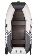 YACHTMAN-260 М (Яхтман) белый-серый (лодка ПВХ с усилением)