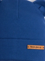 Шапка детская с ушками на осень